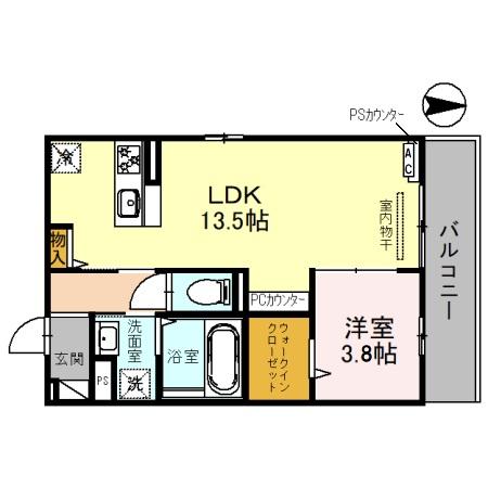 J'fort京都山科Ⅱの間取り