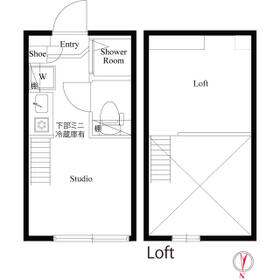 ポラリス上十条・0102号室の間取り