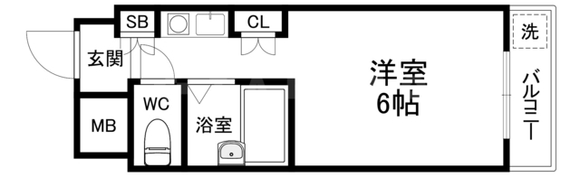 エムロード玉造の間取り