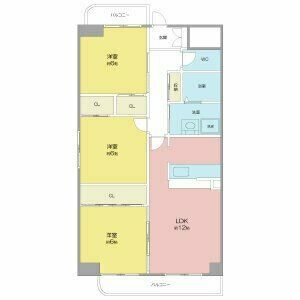パークサイド雁宿1号館の間取り