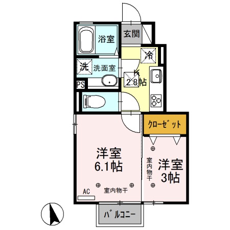 ショコラ Aの間取り