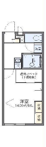 レオパレスアネシスの間取り