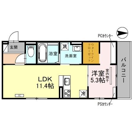 J'fort京都山科Ⅱの間取り