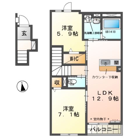 マ・グランⅧの間取り
