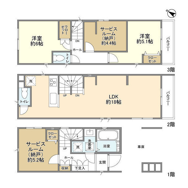 Kolet東大成町#04の間取り