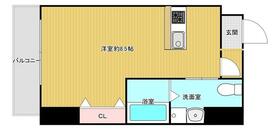 ルピナス銀天町・1101号室の間取り