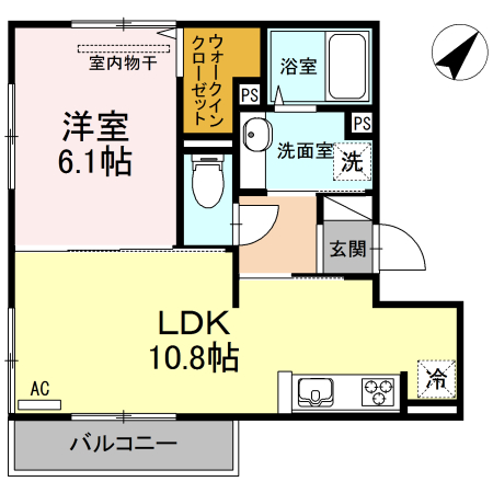 サンフィットハイツ 十二号館の間取り