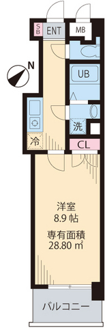 シモンズ中野の間取り