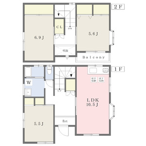 中志段味長根戸建の間取り