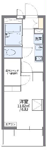 レオパレスシャルマンⅡの間取り