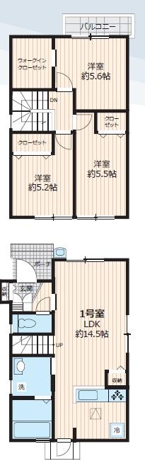 ラフォーレ和白東A棟の間取り