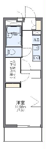 レオパレス蕾の間取り