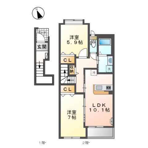 フォレスターハウスⅠの間取り