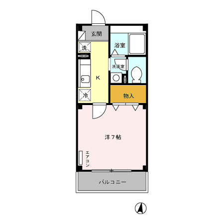 アトリオ トモ 壱番館の間取り