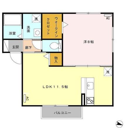 サンオータKーⅡの間取り