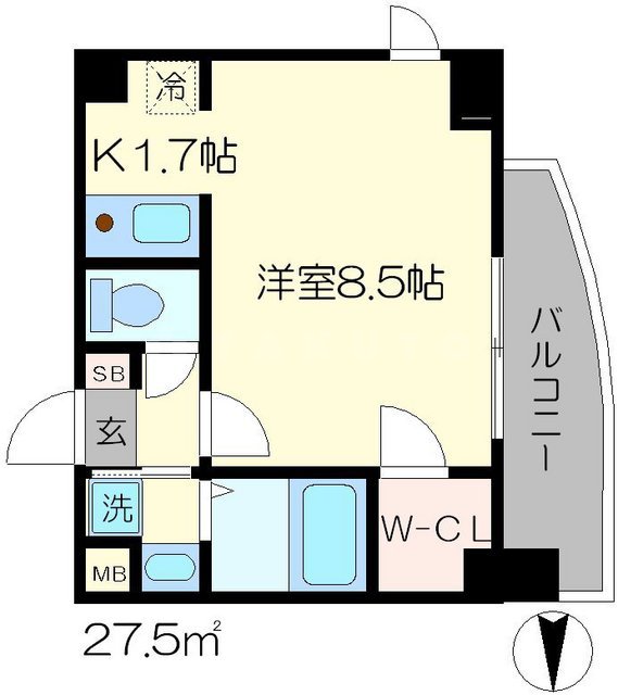 サムティ京都二条の間取り