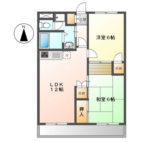 パレスサントピアⅡの間取り