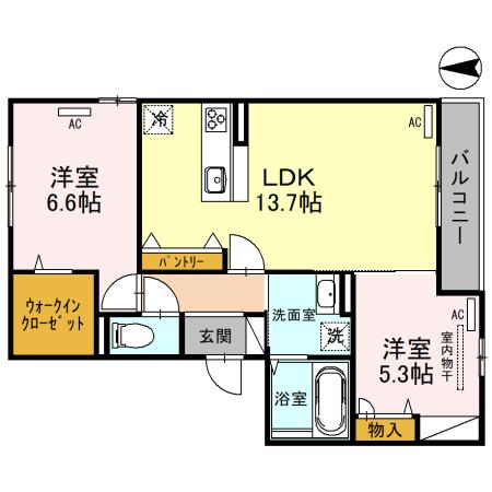 ハウオリ ホウの間取り