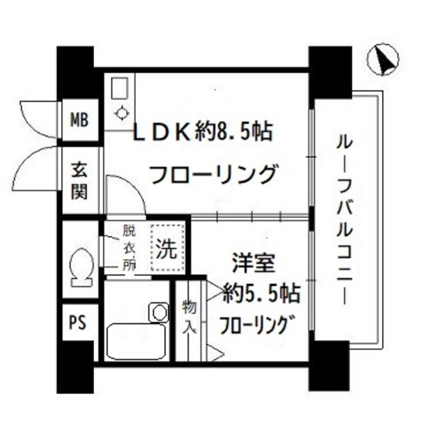 新宿アイランドアネックスの間取り