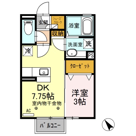 ブラウン シャトー Fの間取り