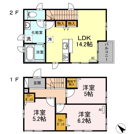 ひばりが丘戸建 B棟の間取り