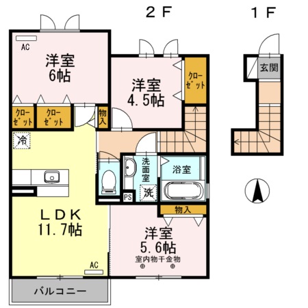 Fabiola旦島(ファビオラダンノシマ)の間取り