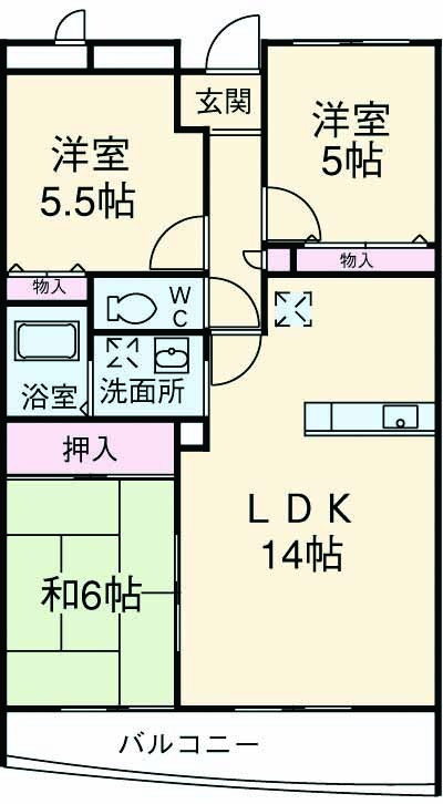アーバン西取石の間取り