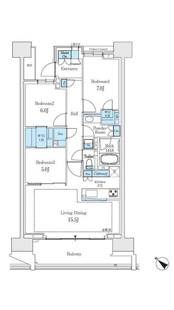 HARUMI FLAG PARK VILの間取り