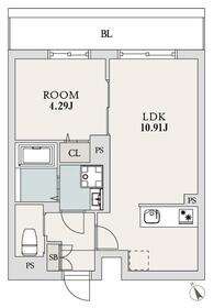 エルファーロ下北沢Ⅱの間取り