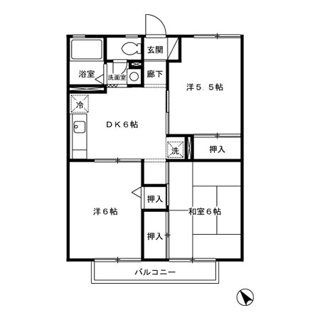サニーホームズの間取り