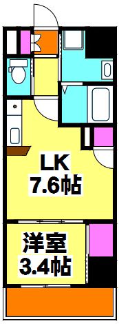 アクシーズタワー川口Ⅷの間取り
