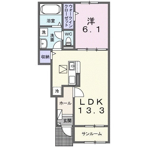 フラン メゾン オーブの間取り