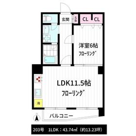 金剛マンションの間取り