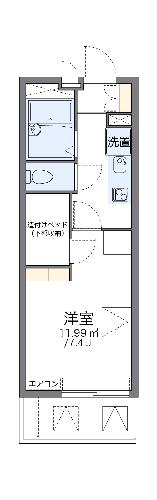 レオパレスボナール　Ｋ　Ｙ・210号室の間取り