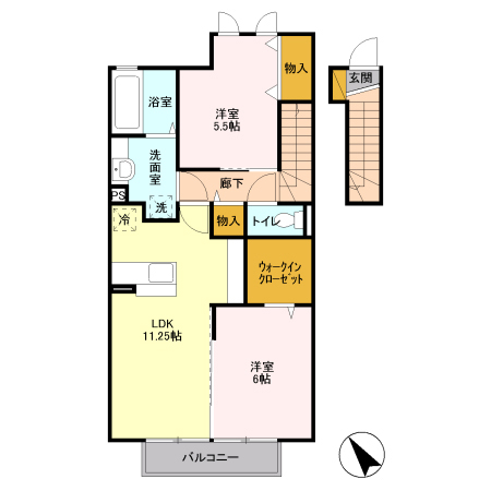サニーヒルズの間取り