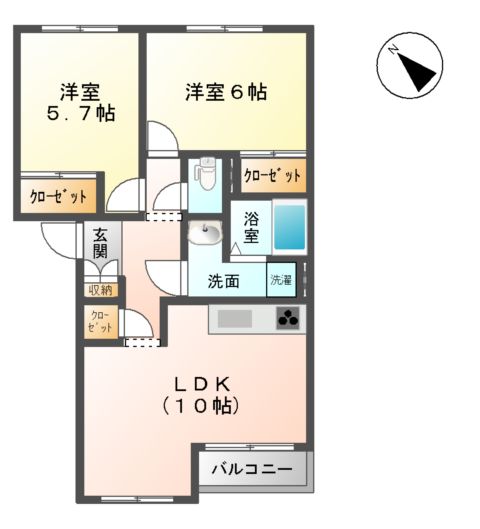 エバープレイスの間取り