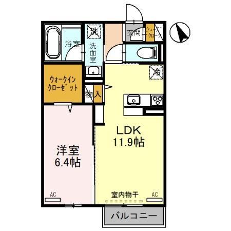 パインディライトの間取り