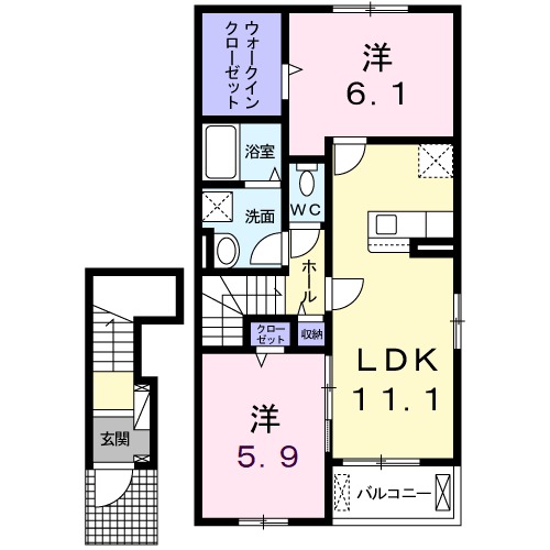 レオーネ Ⅱの間取り