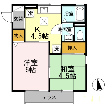 モンパレナスの間取り