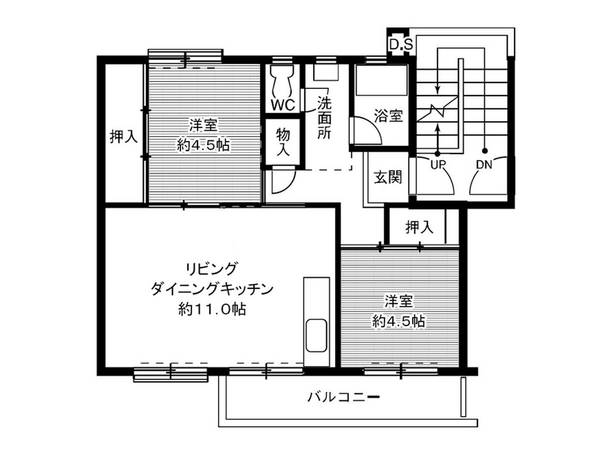 ビレッジハウス笹川6号棟の間取り