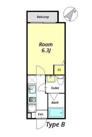 East Flat 松戸の間取り