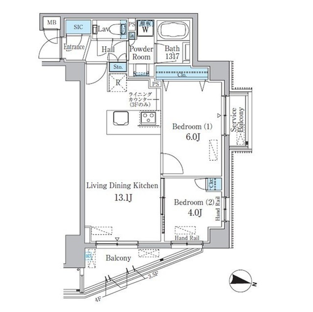スタイリオ渋谷南平台の間取り