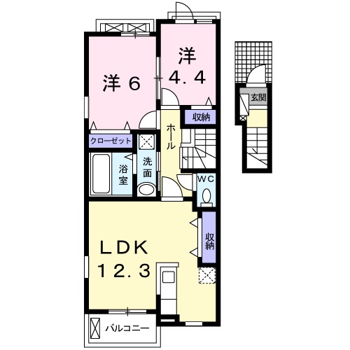 サン・ボヌール西条 Ⅱの間取り