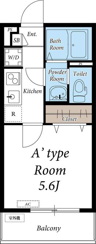 リブリ・アクア・ルームの間取り