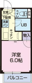 サープラスワン希望Ｂ・202号室の間取り