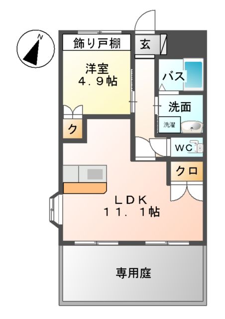 クレストール絆の間取り