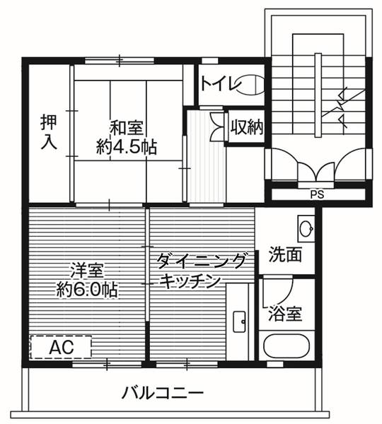 ビレッジハウス西那須野1号棟の間取り