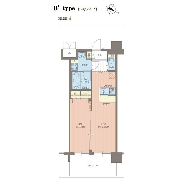 プレジオ豊中の間取り