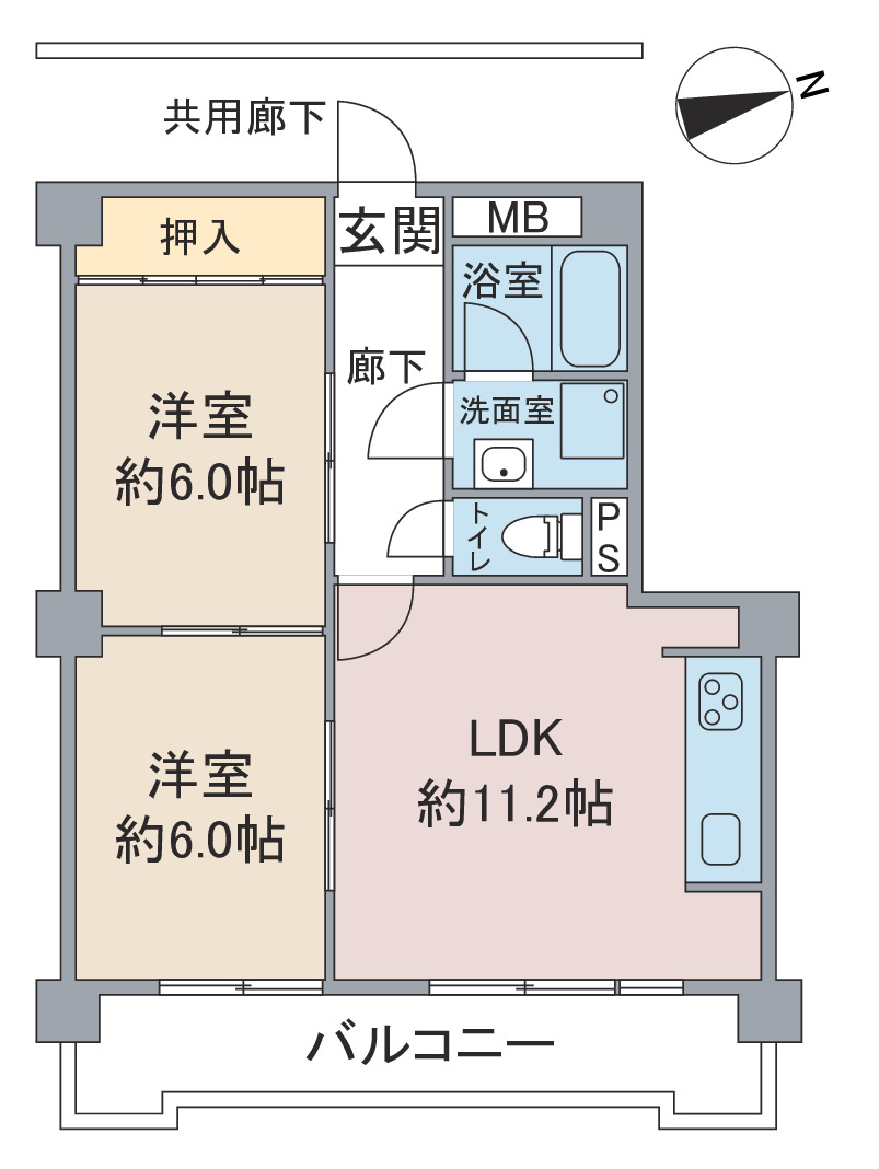 新日半田住吉ビルの間取り