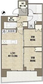 HARUMI FLAG SUN VILLAGE B棟の間取り